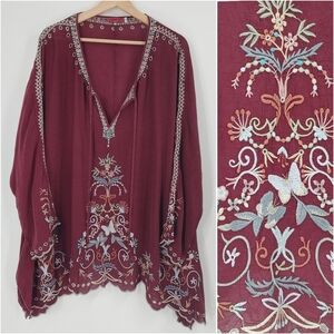 Johnny Was Lena Embroidered Tunic